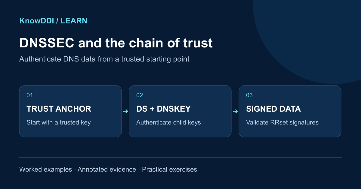 DNSSEC and the chain of trust: topic overview