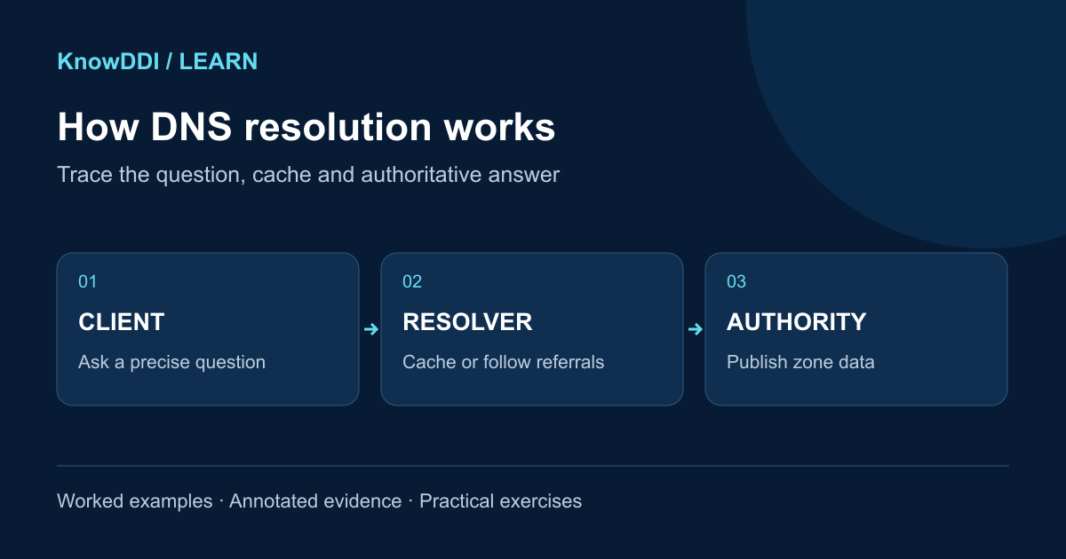 How DNS resolution works: topic overview